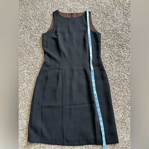Lauvante’ Italy Women’s Classic Black Sleeveless Zip Up Lined Dress Size 6 - Picture 12 of 12
